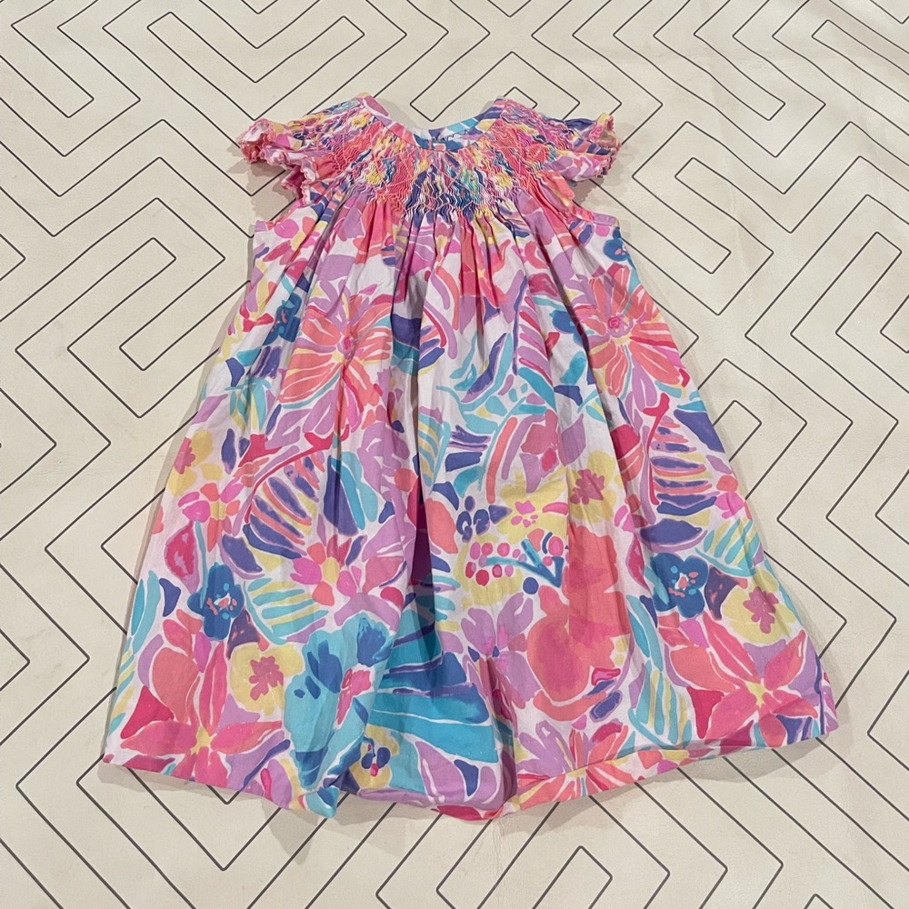 Three Sisters Bright Smocked Dress